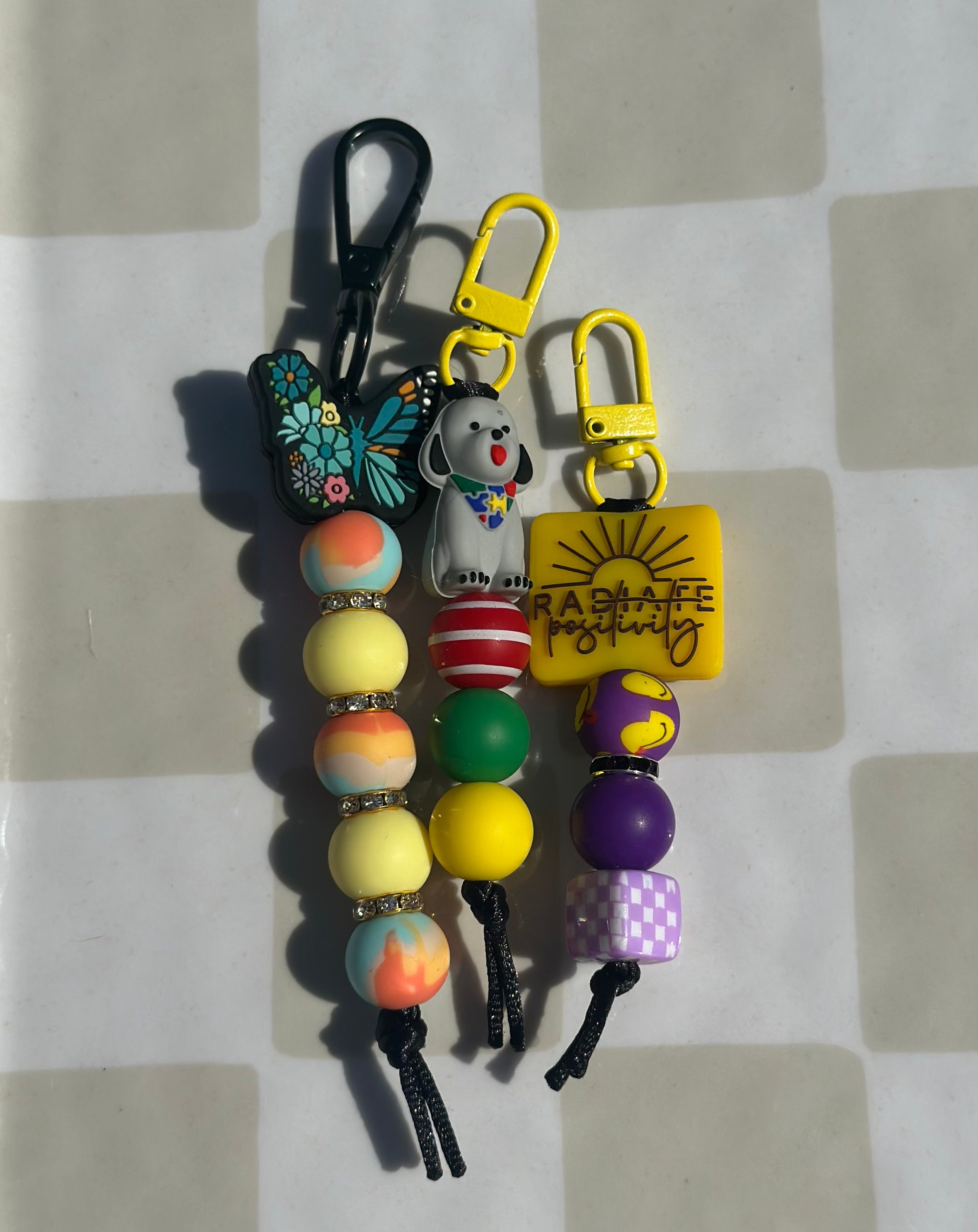 Zipper pulls and purse charms