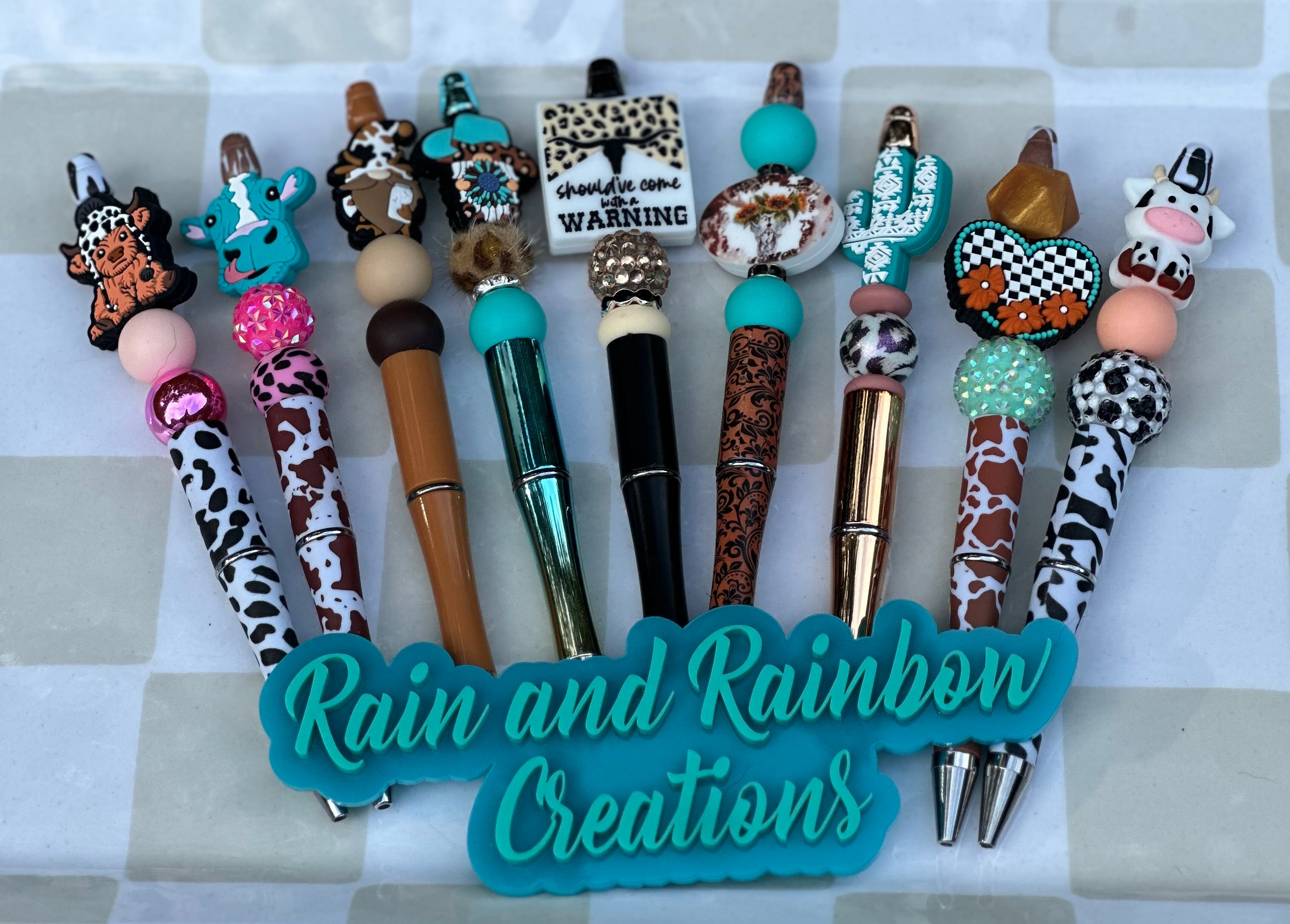 Beaded Pen and Acrylic Pens