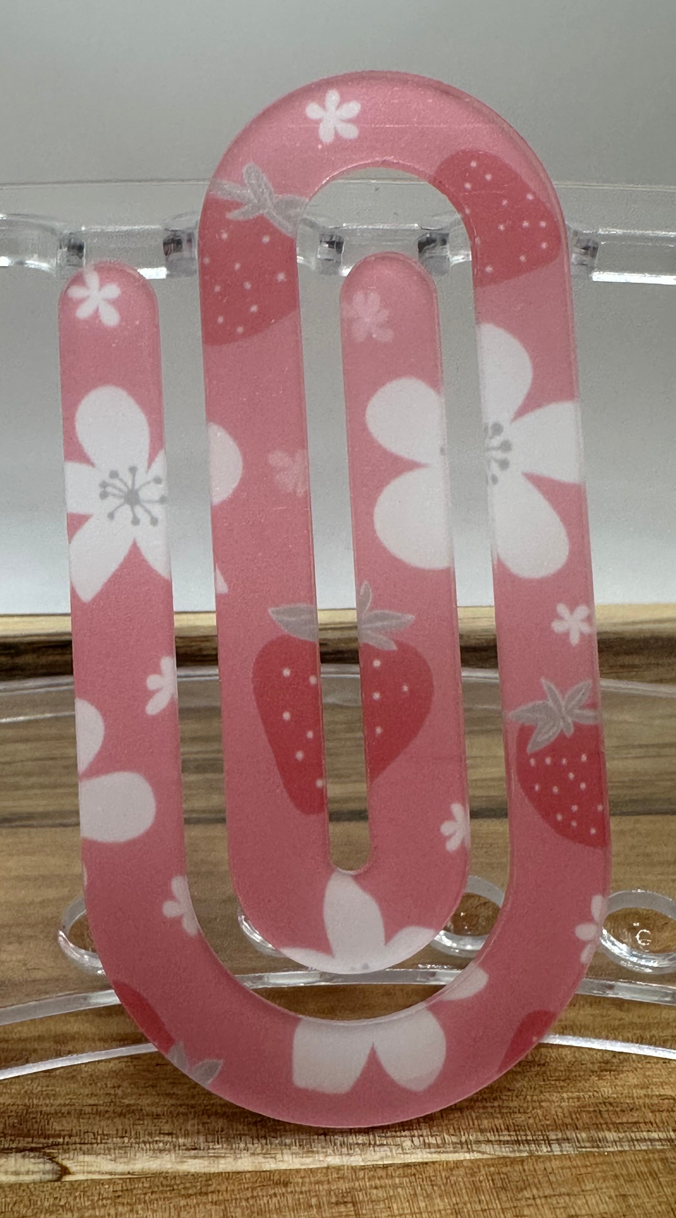 Strawberry bookmark/ paperclip
