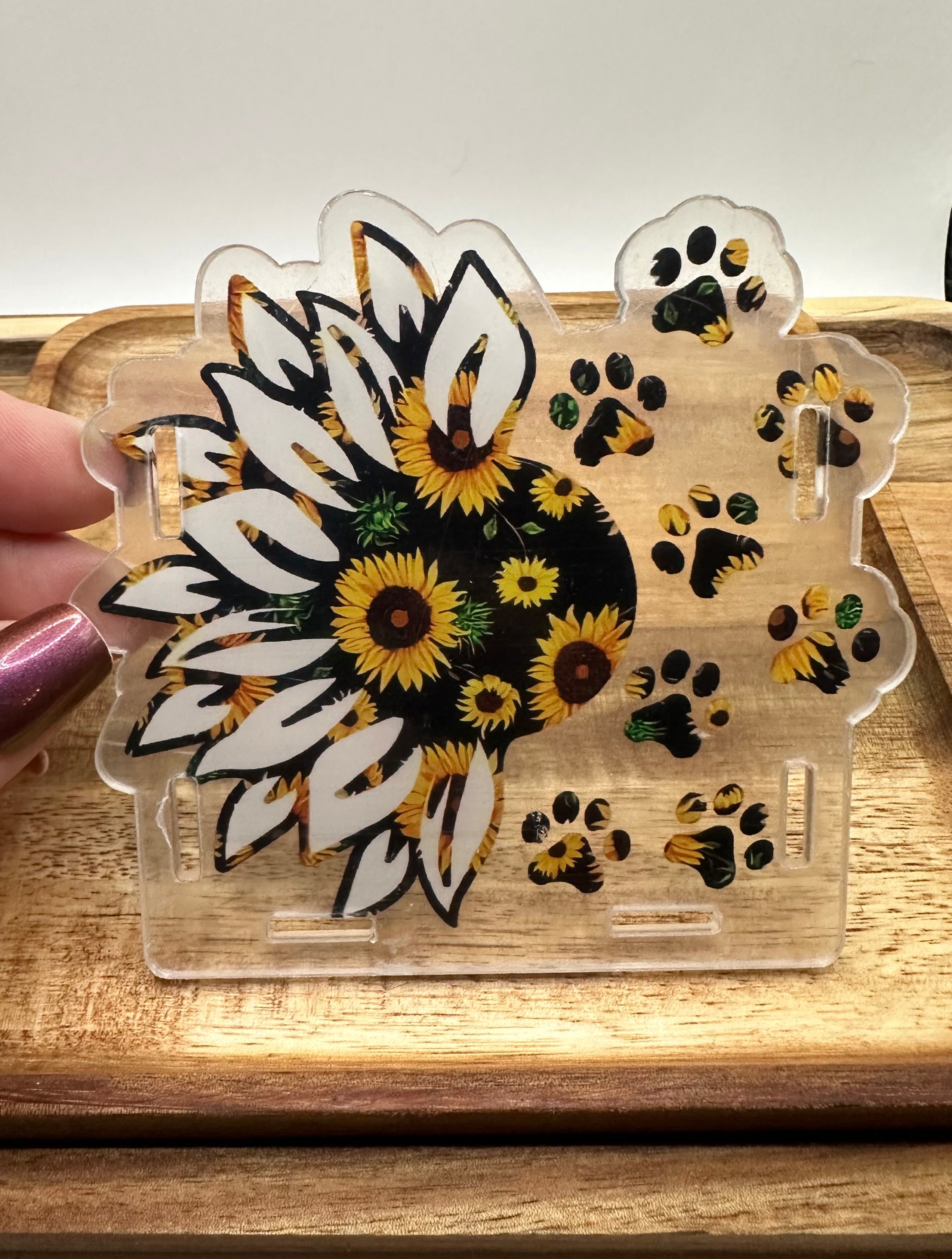 Paw and sunflowers Pen/everything holder