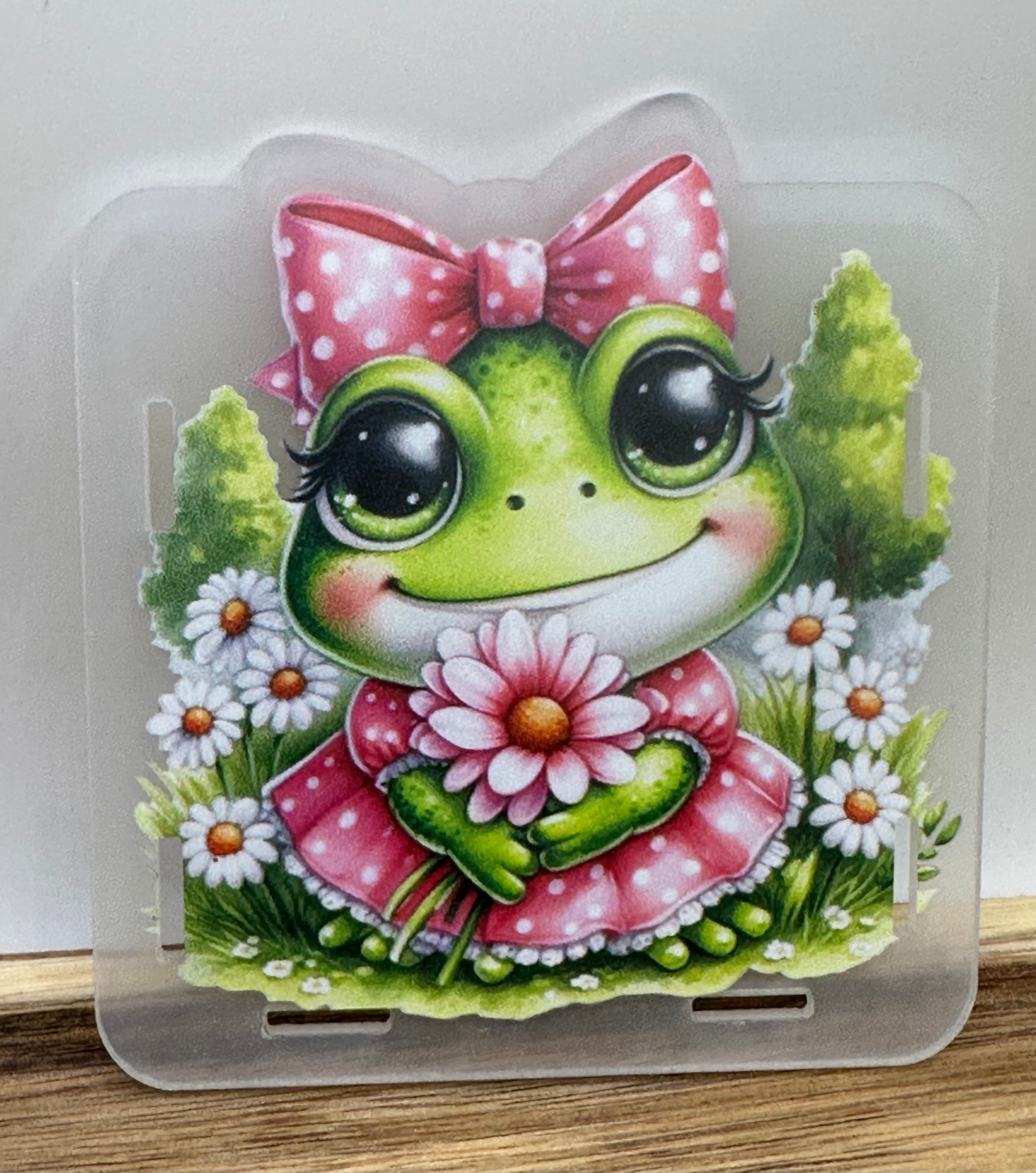 Girly Frog pen/anything holder