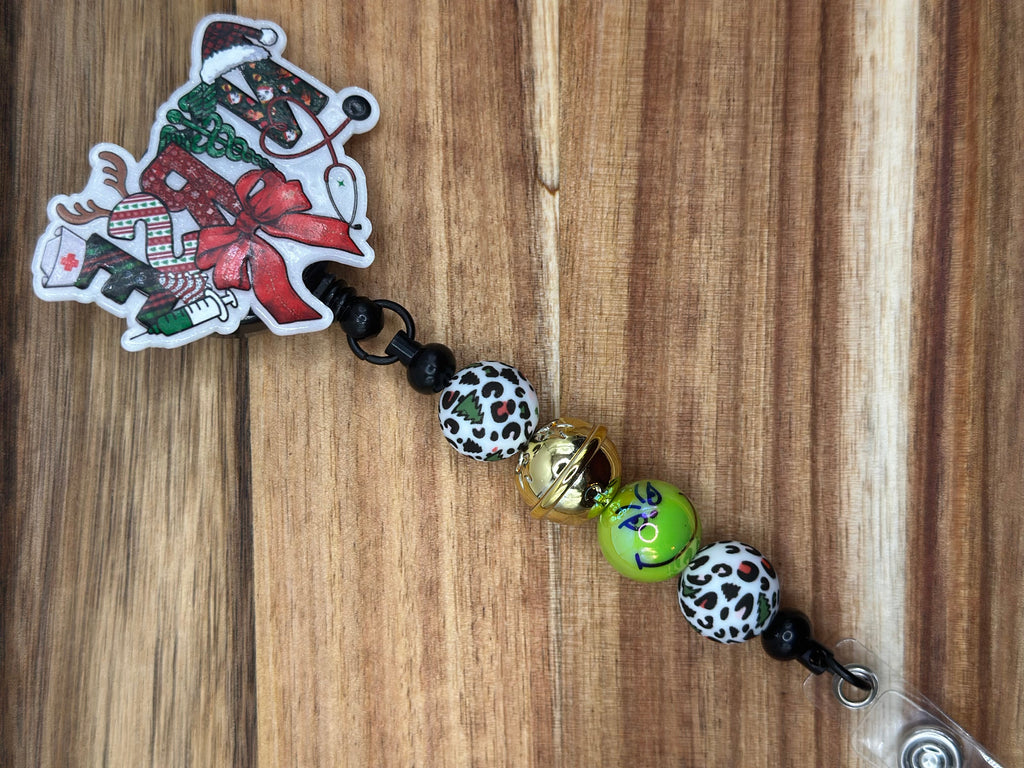 CUSTOM BEADED badge reels made by Lisa