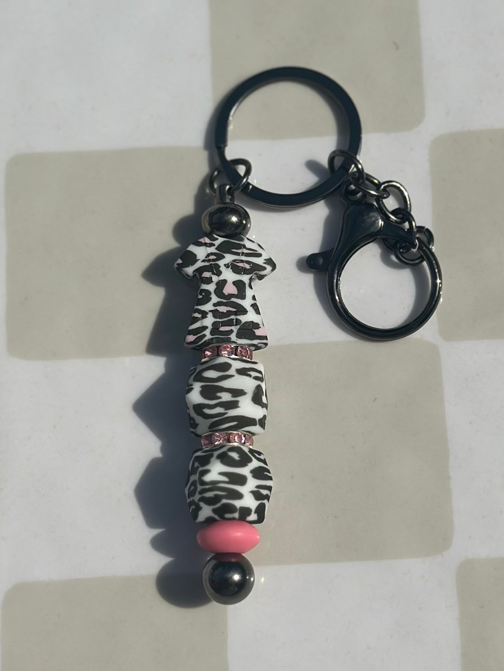 Cheetah scrub keychain