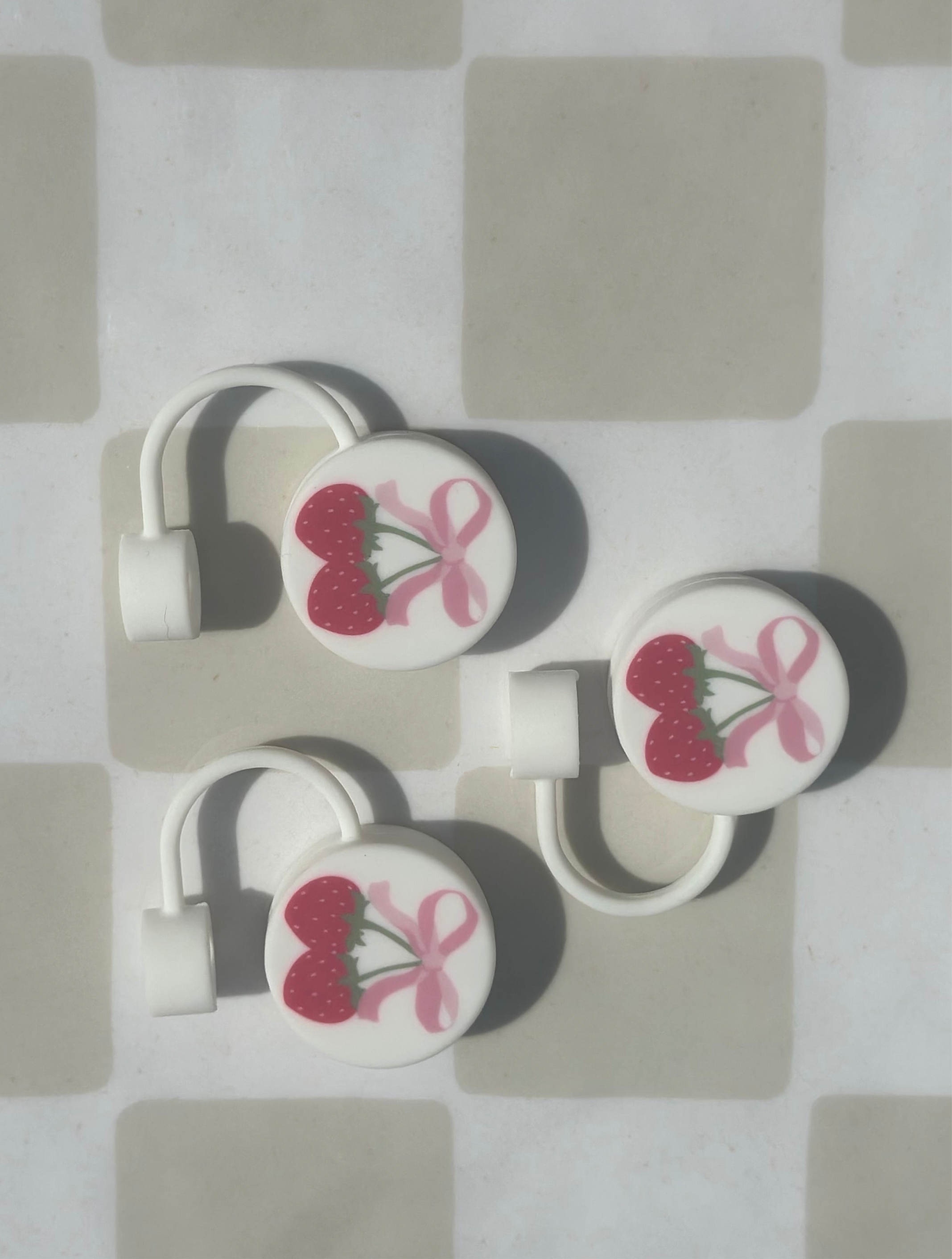 Cherries small straw topper