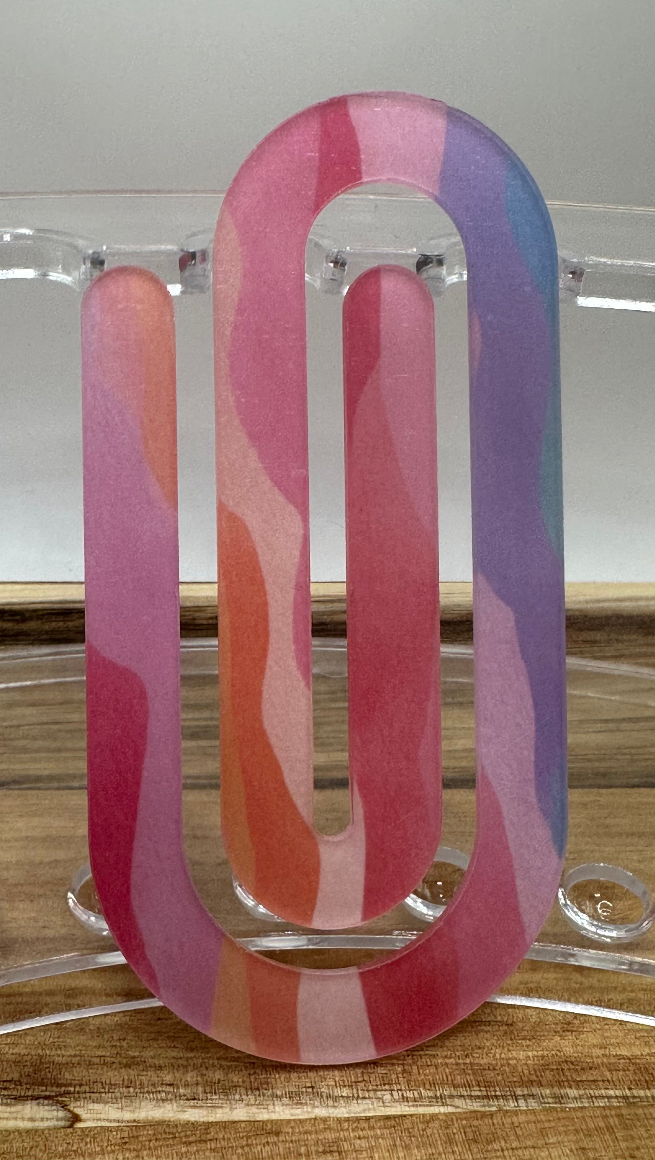 Rainbow swirl bookmark/ paperclip
