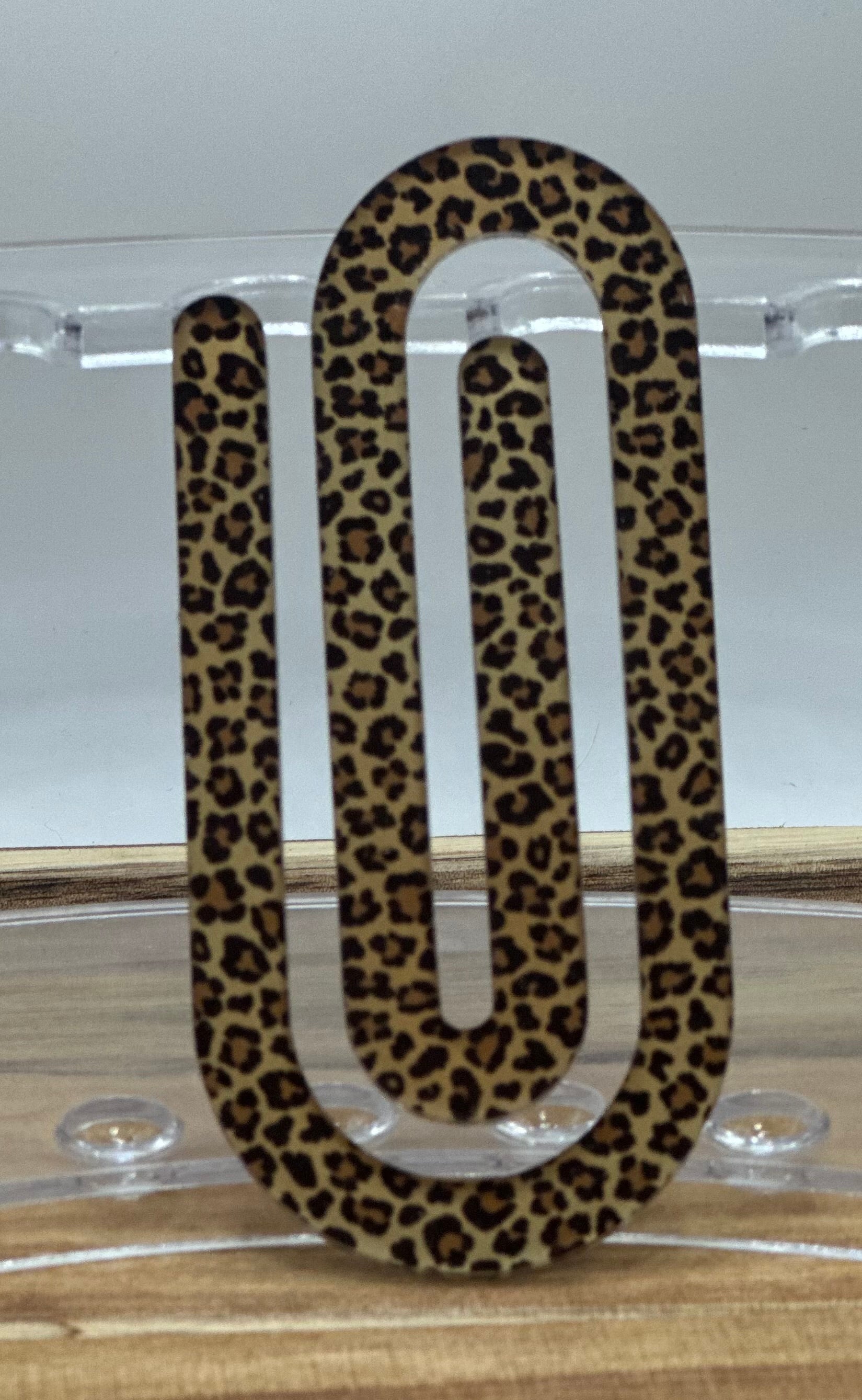Cheetah bookmark, paperclip