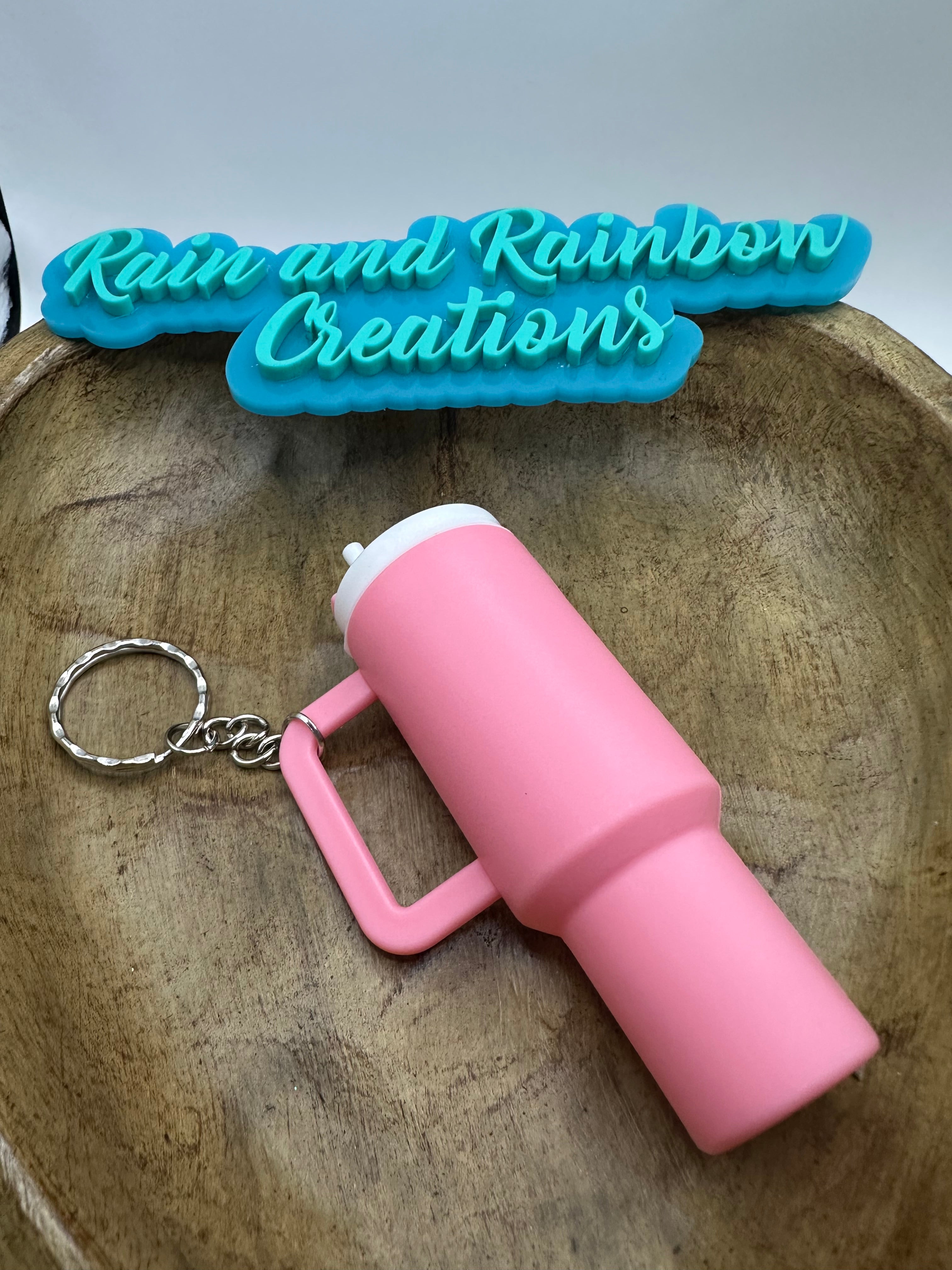 Mini tumbler keychain
