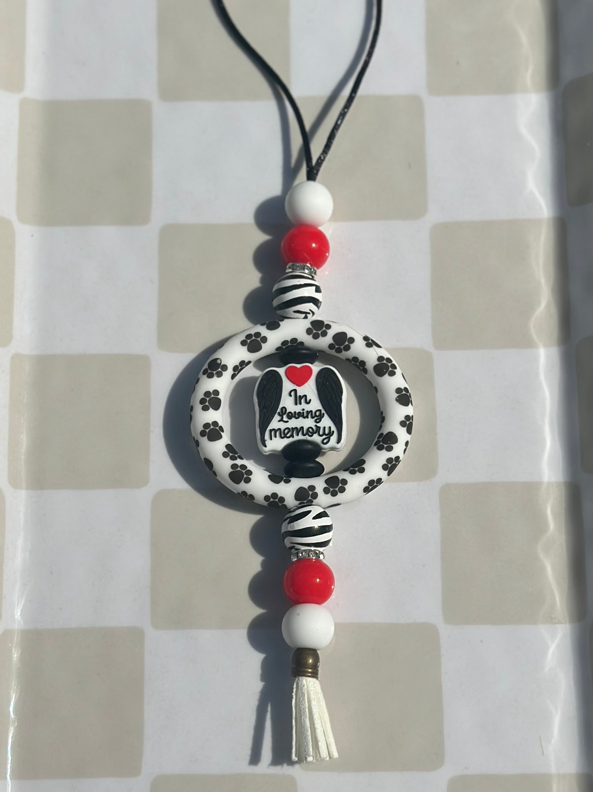 In Loving memory car charm