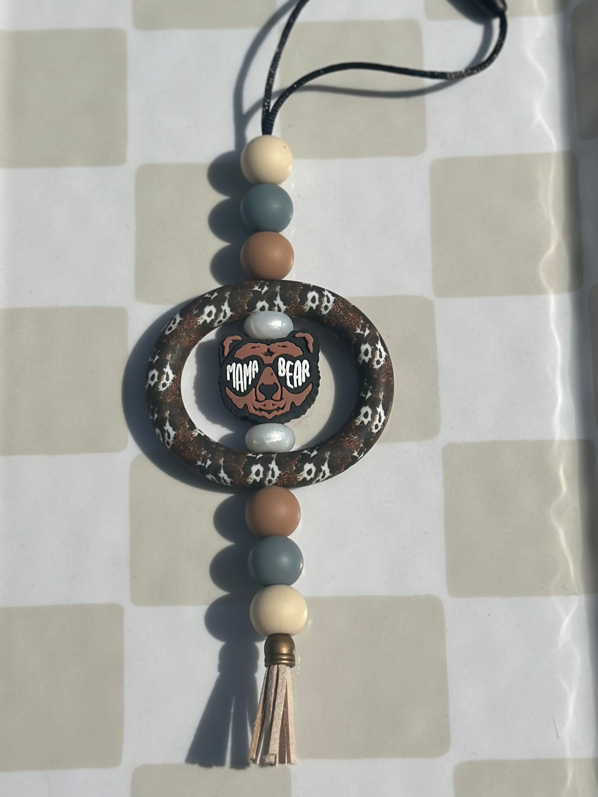 Mama bear car charm