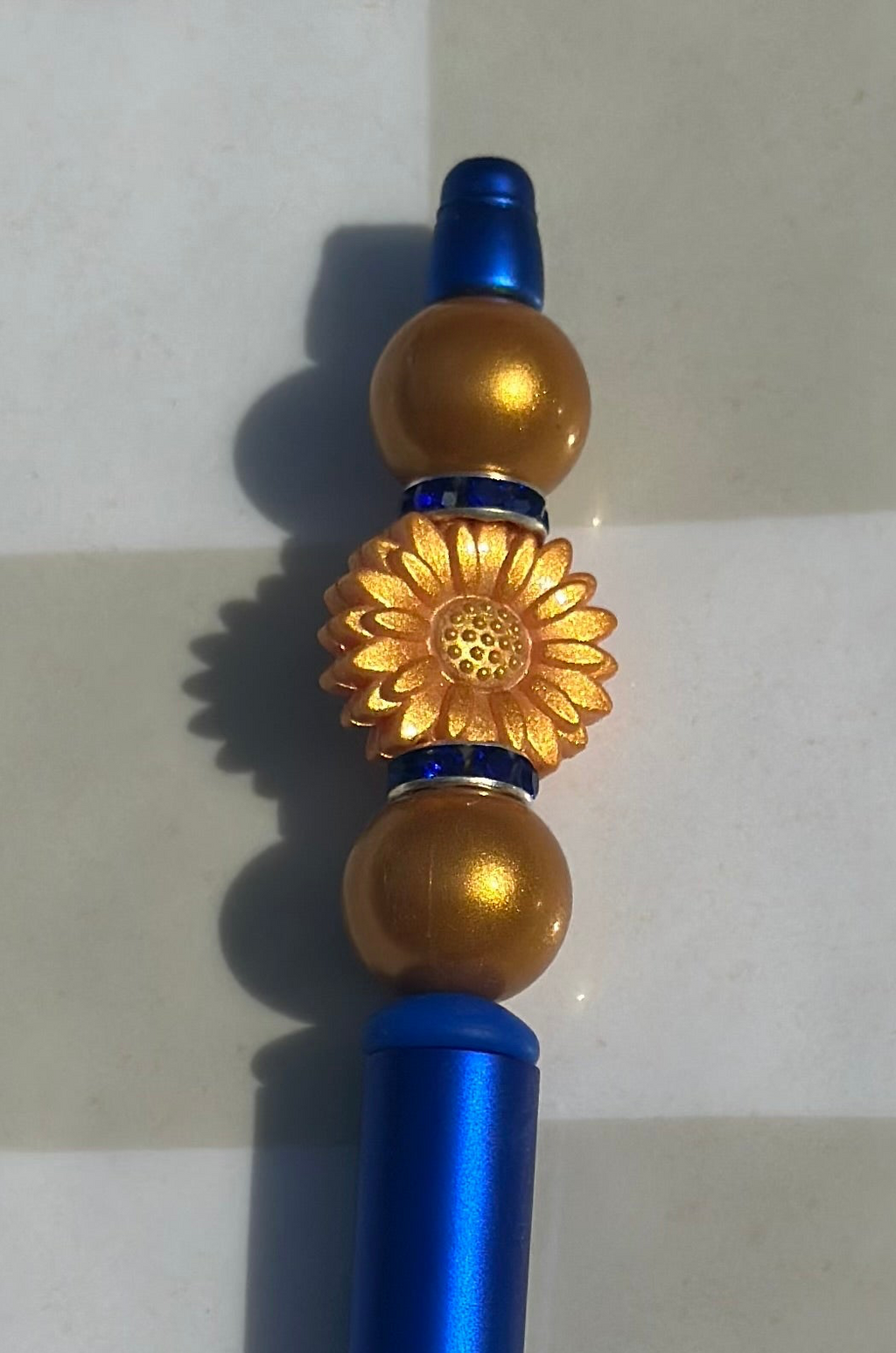 Gold flower beaded pens8.00