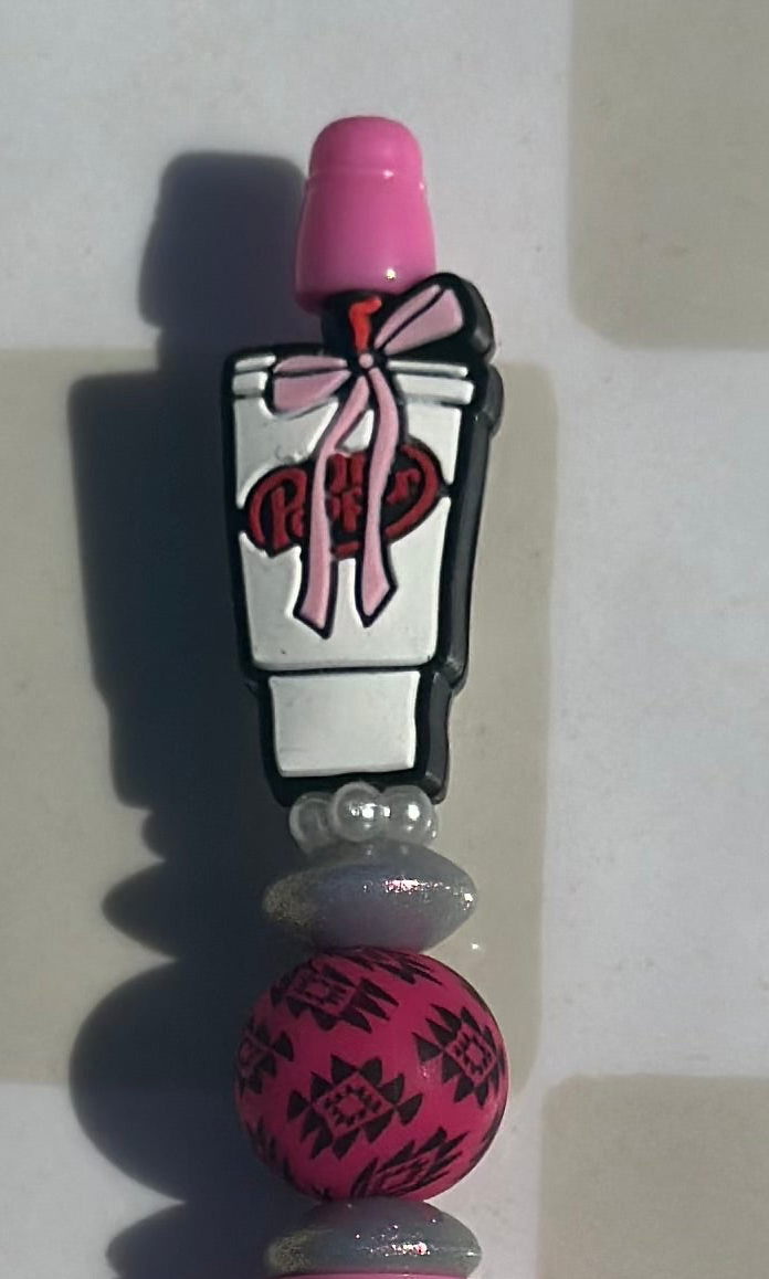 Dr. Pepper beaded pen