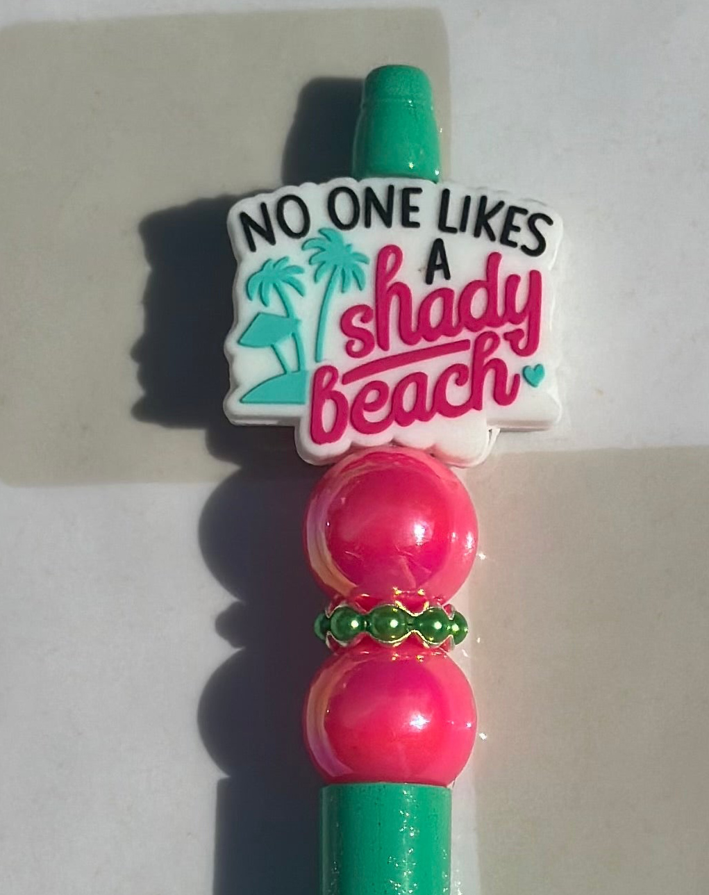 Shady Beach beaded pens