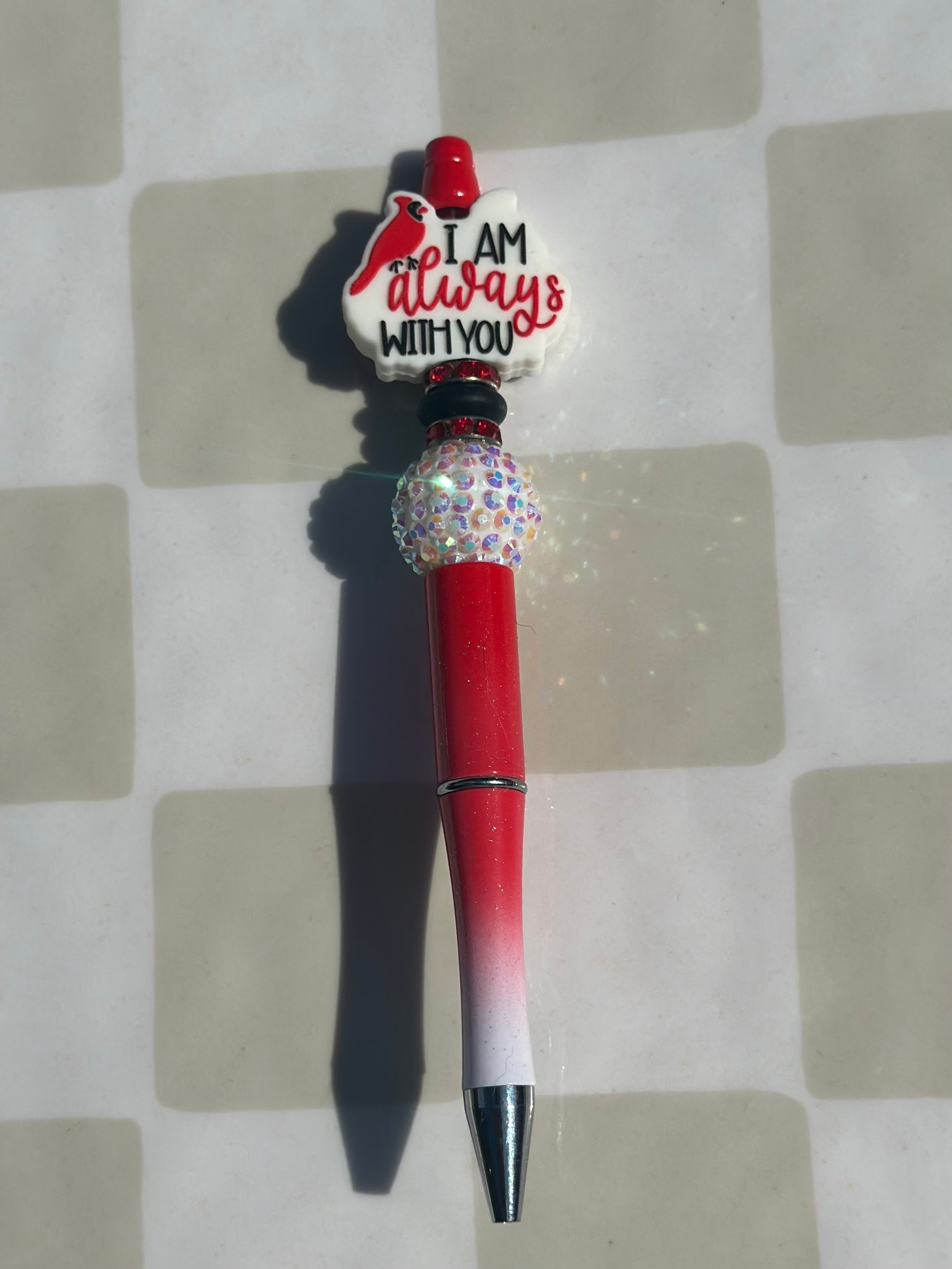 Always with you Cardinal beaded pen