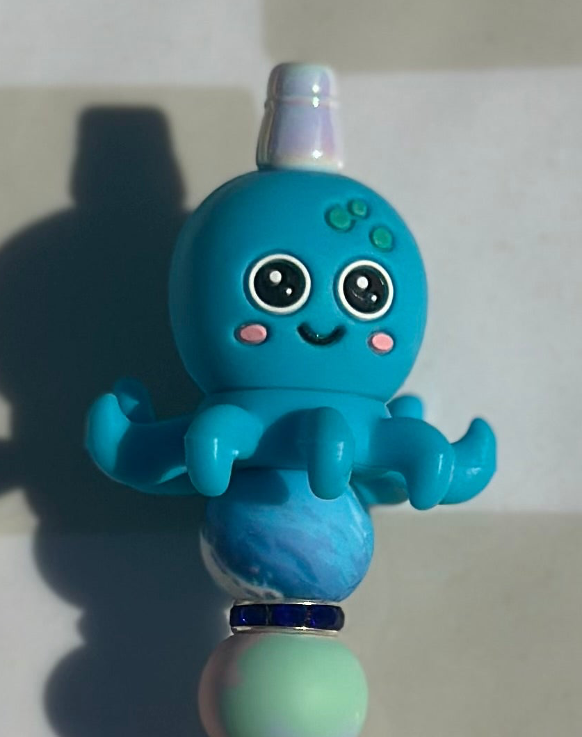 3D octopus beaded pens