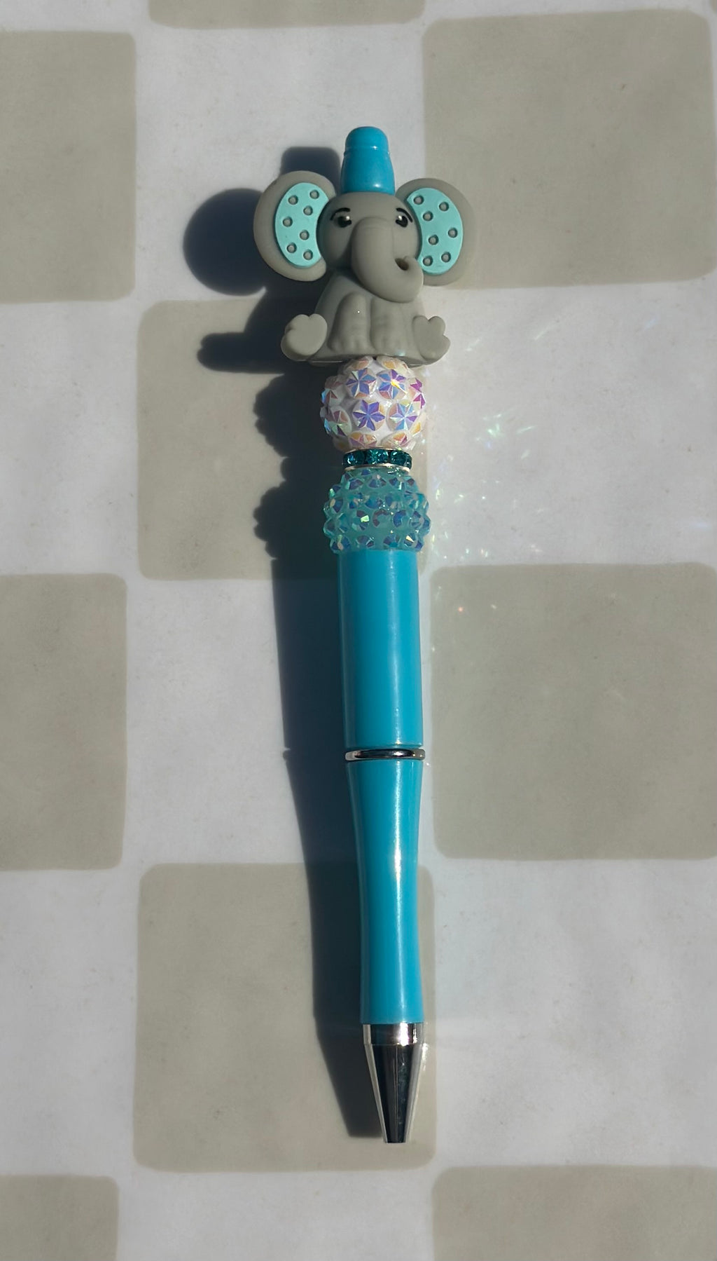 3D Elephant beaded pens
