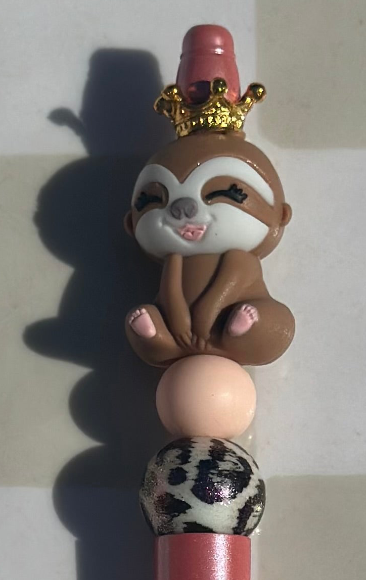 Raccoon beaded pen