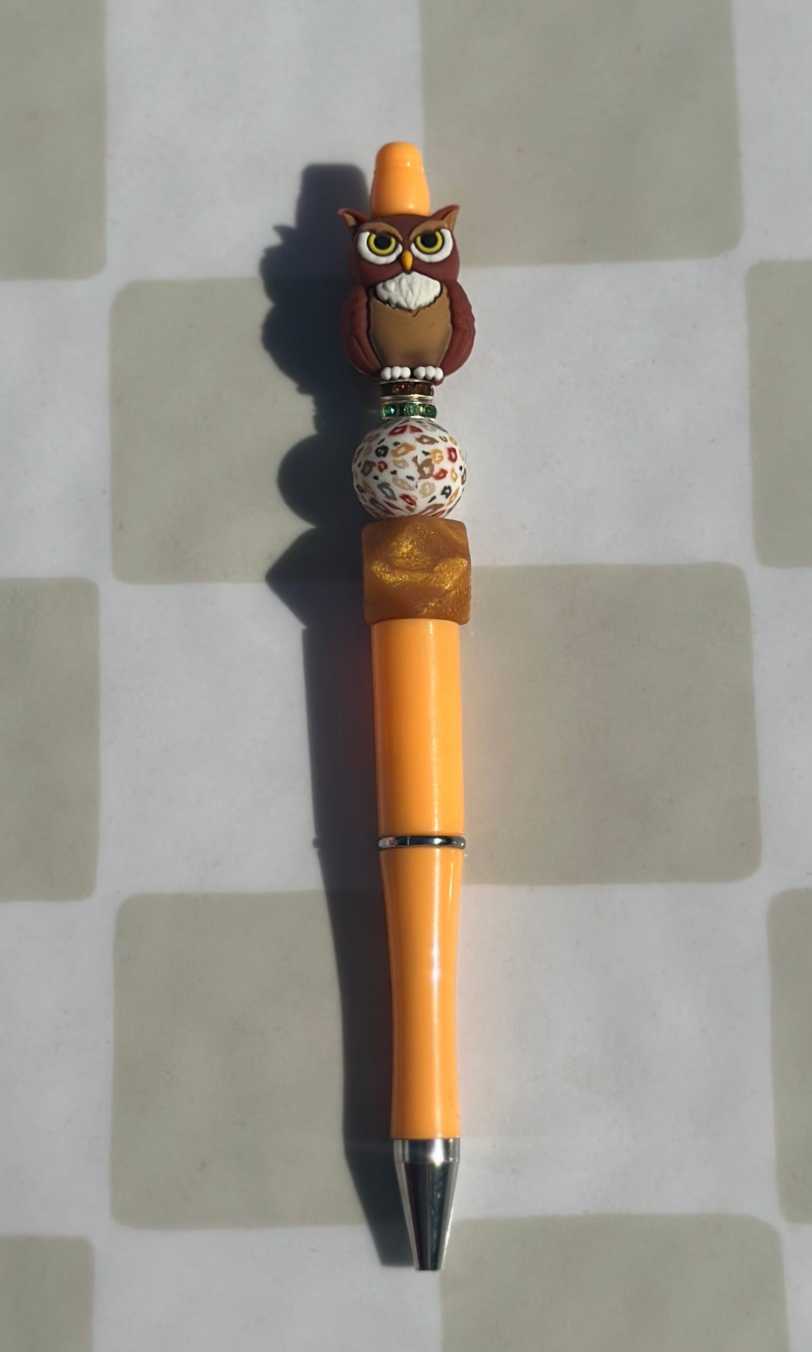 3D Owl beaded pens