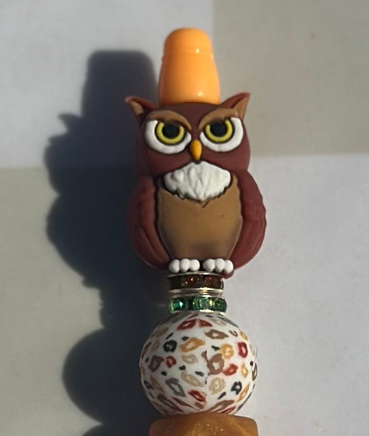 3D Owl beaded pens