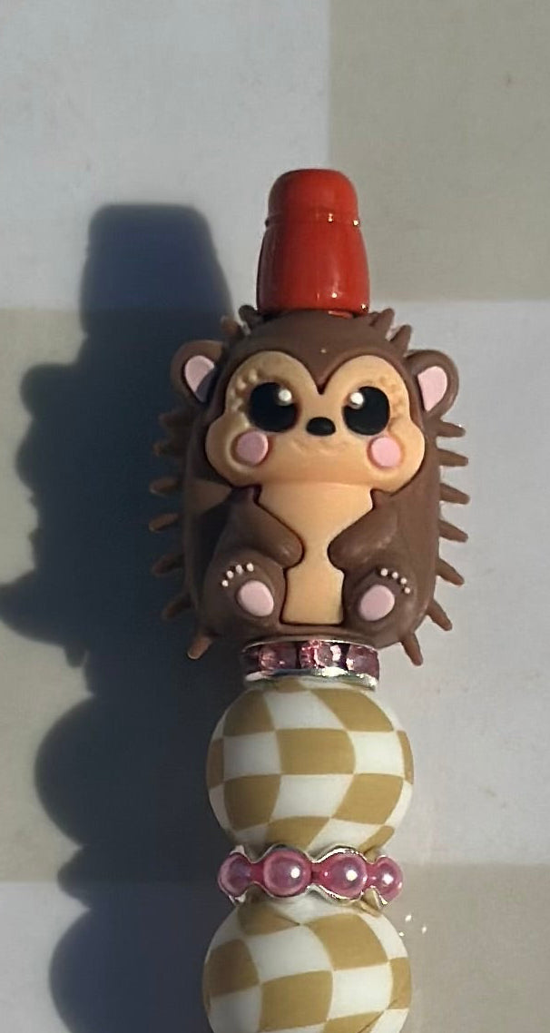 3D Porcupine beaded pens