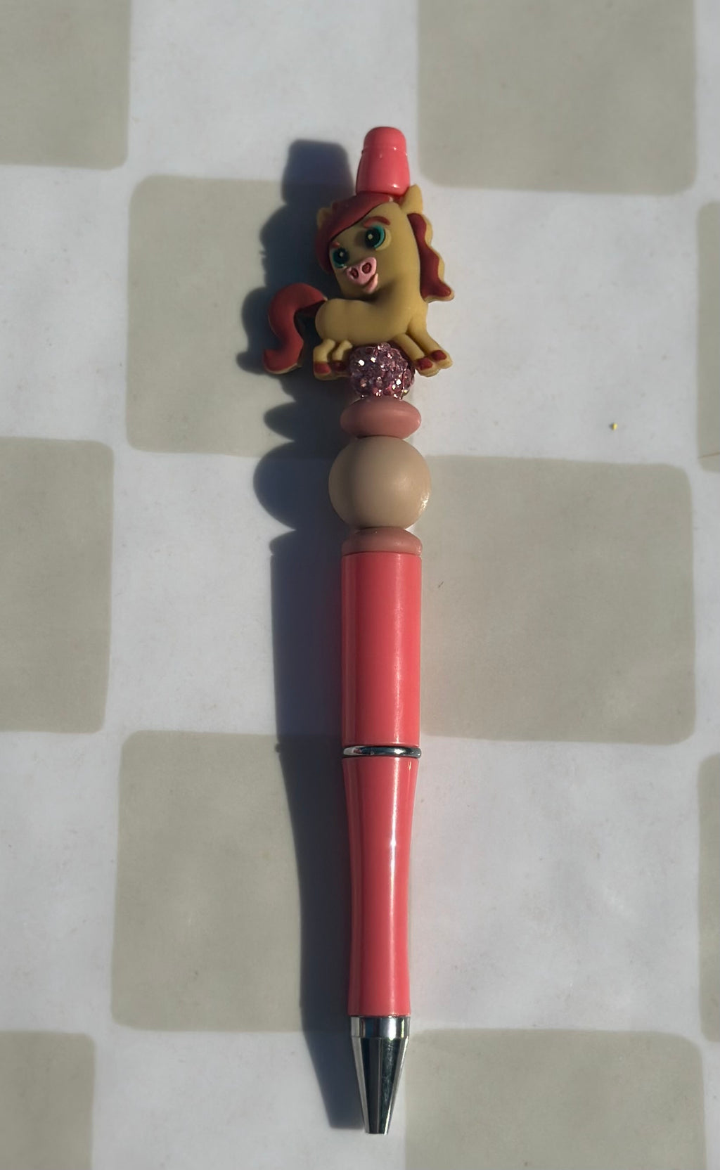 3D horse beaded pens