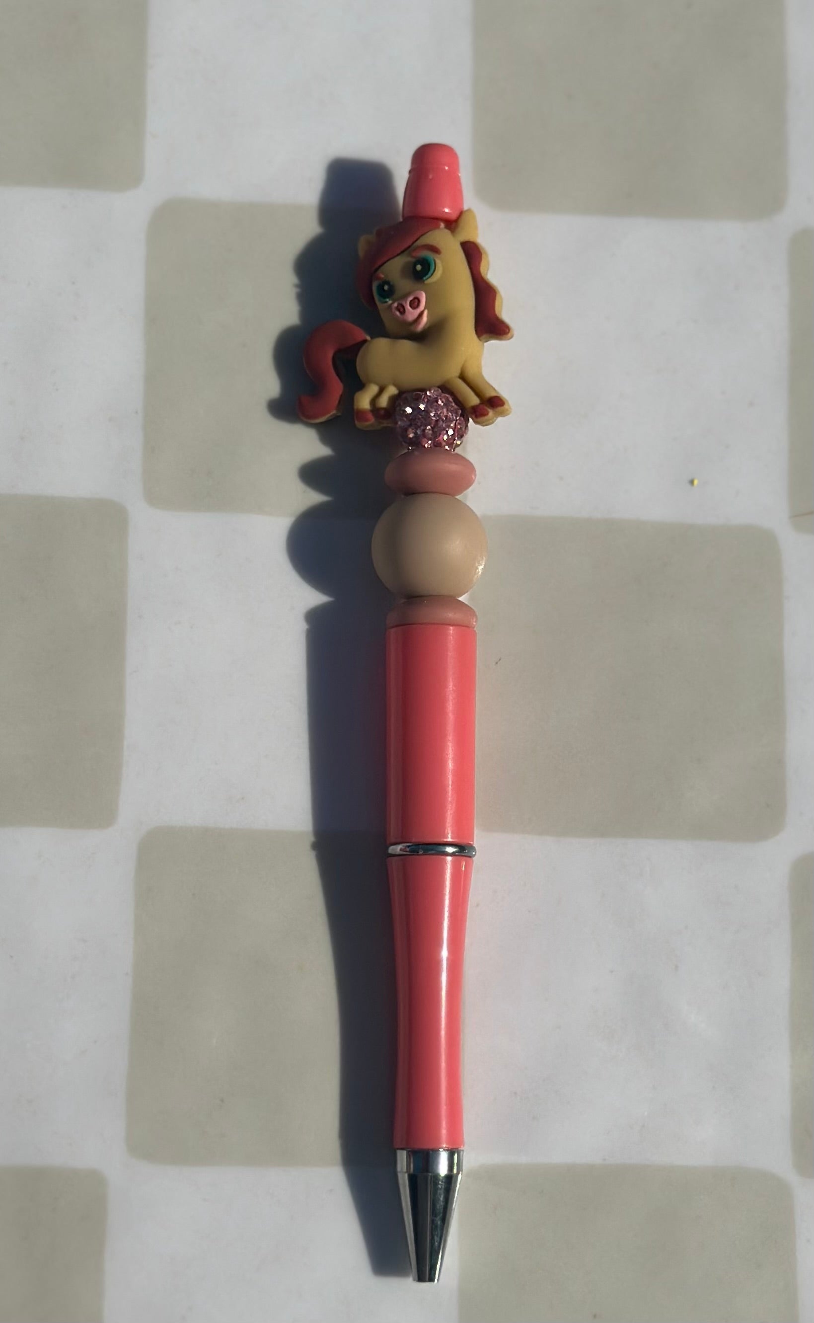 3D horse beaded pens